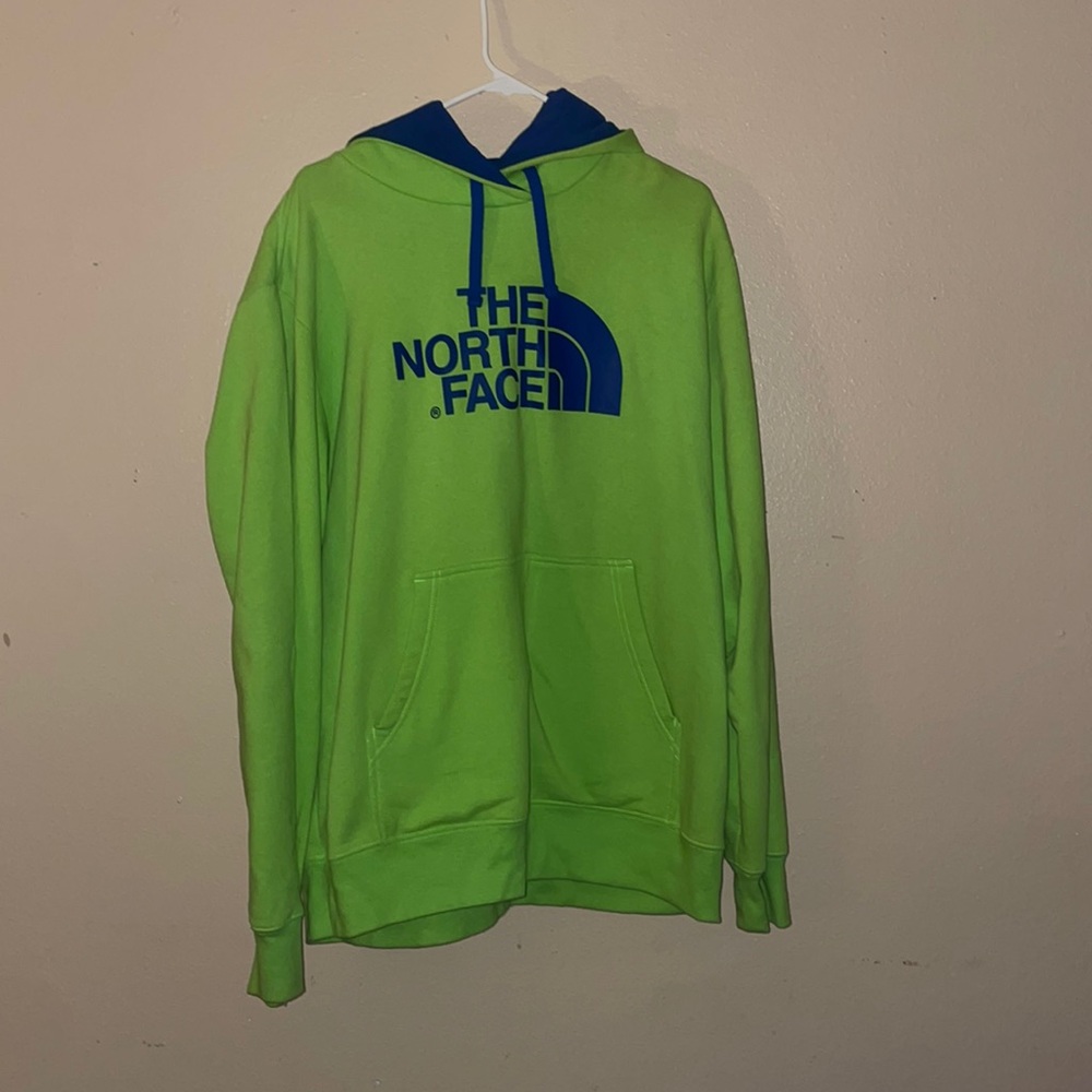 Lime Green North Face Sweatshirt! Great condition!
